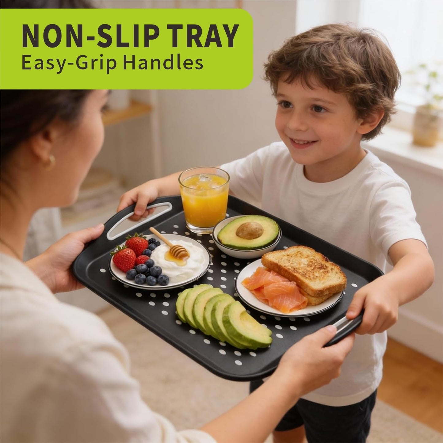 Non-slip tray