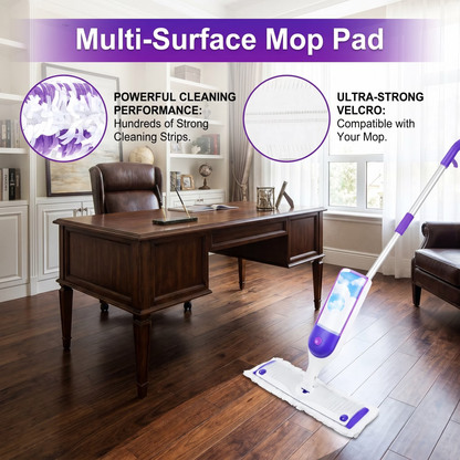 Disposable Mop Pads for Power Mop — Multi-Surface Cleaning Refills, Wet & Dry Floor Wipes, 40 Pack